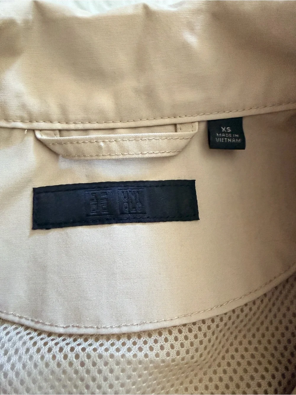 Men's Lightweight Uniqlo Coach Jacket - Beige - Picture 2 of 10